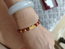 咏者金珠足金999转运珠小金珠黄金手链女路路通散珠DIY配件小金豆 5mm金珠亮面约0.06g 实拍图