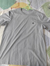 杰克·琼斯（JACK&JONES）25年男装T恤男夏季T恤舒适男士短袖凉感多色上衣纯色水洗不易走形 C13沙灰色 M 实拍图