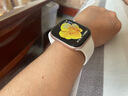 Apple/苹果 Watch Series 10 智能手表GPS款46毫米玫瑰金色铝金属表壳淡桃粉色运动型表带S/M MX293CH/B 实拍图