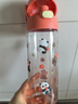 膳魔师（THERMOS）儿童大水杯壶tritan便携塑料直饮杯男女学生小熊猫水壶600ml红 实拍图