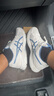 亚瑟士ASICS男鞋透气跑鞋运动鞋缓震舒适跑步鞋 GEL-CONTEND 4 米白色/蓝色 45 实拍图