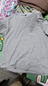 回力（Warrior）纯棉t恤男夏季新款重磅运动上衣男士潮流短袖宽松体恤 麻灰  5XL  实拍图