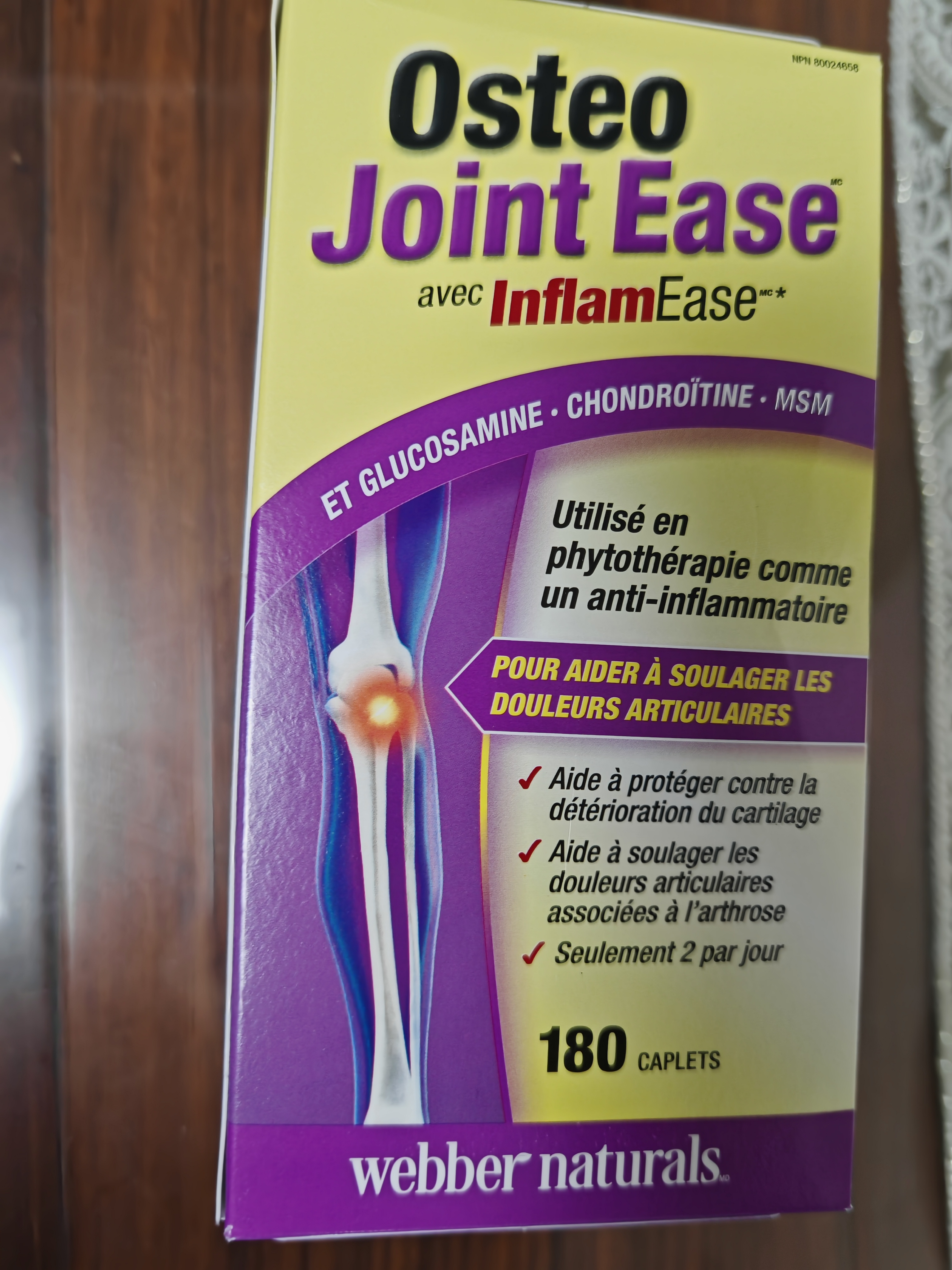 伟博（Webber Naturals）三合一氨糖软骨素180粒 高含量MSM舒缓疼痛 加拿大osteo送礼礼盒 护关节 增加骨密度 | 180粒*1瓶 -中老年优选 实拍图