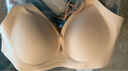 嫚熙（EMXEE）哺乳文胸春秋薄款舒适无痕聚拢前开扣怀孕喂奶哺乳内衣柔雾杏M码 实拍图