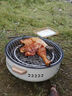 原始人烤火炉烤火盆烧烤架户外取暖炉室内烧烤炉家用碳炭围炉煮茶 围炉+防烫木垫+包+1.2L茶壶+3斤竹碳 实拍图