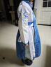 奥蒙威儿童古装汉服国学服朗诵表演男女中国风服小学生中秋演出服BY05 99-2蓝色大袖 170 实拍图