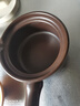 盛心玖陶瓷小奶锅迷你燃气耐高温砂锅热牛奶煮粥泡面宝宝家用辅食小锅 深棕色 15.9cm 1.2L 实拍图