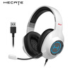 漫步者（EDIFIER）HECATE G2有线专业版USB7.1声道游戏耳机电竞耳麦头戴式电脑网课办公麦克风吃鸡耳机带线控 白色 实拍图