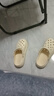 名创优品（MINISO）洞洞鞋女款2025新款eva防滑防臭沙滩鞋增高凉拖鞋女夏季外穿 卡其+卡皮巴拉组合(8个)滴塑 38-39 实拍图