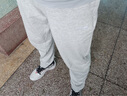 李宁运动裤男卫裤春秋季新品直筒宽松男士棉质大码休闲裤子灰色长裤 浅花灰（平口裤脚-口袋带拉链） XL 180 实拍图
