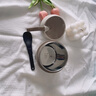 沃德百惠（WORTHBUY）早餐牛奶杯燕麦杯带盖勺外带便携不锈钢汤杯保温水杯 米白色480ML 实拍图
