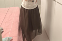 川朗连衣裙女2025夏季女装新款小个子气质遮肚子减龄两件套装夏天裙子 驼色+咖啡裙 2XL （125斤-140斤） 实拍图