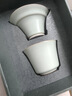 东道汝窑河南非遗公道杯茶漏 开片汝瓷功夫茶具陶瓷茶滤组尼龙过滤网 澄心茶漏2023款礼盒（天青色） 实拍图