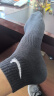 耐克(NIKE)袜子男子 速干透气篮球袜 短袜三双装SX7677-010黑L 实拍图