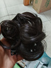 倾龄丸子头假发千金花苞头抓夹盘发神器仿真发高颅顶新中式假发圈棕黑 实拍图