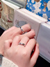 七可戒指情侣款一对戒纯足银999高级感活口颗调节纪念礼物送女友老婆 实拍图
