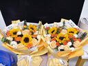 馨仪鲜花速递玫瑰向日葵康乃馨花束生日礼物全国同城配送 向日葵玫瑰混搭花束 实拍图