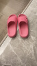 洁丽雅买一送一踩屎感拖鞋女夏季室内家居情侣浴室洗澡防滑防臭凉拖鞋男 白色+黑色 38-39 女+男40-41 实拍图
