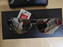 雷朋（RayBan）太阳镜反光开车驾驶偏光钓鱼墨镜男女款眼镜0RB8313礼物 004/K6枪色镜框偏光银色反光镜片 尺寸61 实拍图