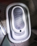 iuu婴儿洗澡盆 可折叠宝宝浴盆大号 洗澡神器躺托浴架新生儿童用品 【北欧灰】+可调节感温浴架 实拍图