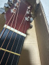维卡斯（WEIKASI）民谣吉他初学者木吉他单板新手入门练习琴guitar吉它学生男女乐器 41英寸原木色+礼包【进阶推荐】 实拍图