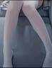 浪莎马油丝袜半截过膝无边0D超薄黑丝大腿袜油亮反光袜光滑油光长筒 实拍图