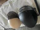 Andes HELMET3c认证电动摩托车头盔男四季女士夏季头盔安全帽四季通用夏天半盔 哑黑透明短【升级3C款】 均码 实拍图