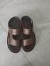 意尔康意尔康凉鞋男2025新款夏季真皮软底防滑沙滩鞋大码两用外穿凉拖鞋 深棕色 1808棕色 42 * 实拍图