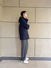 波司登（BOSIDENG）2025新款羽绒服男款90绒通勤短款防风连帽保暖外套B250245121XS 【店长推荐】黑黛青|5177 M 175/92A 实拍图