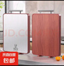 乌檀木菜板抗菌防霉家用不锈钢砧板双面案板实木切菜板加厚粘刀板 乌檀木+不锈钢 42*29*1.5cm 实拍图