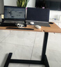 SKAAN气动升降床边桌可移动折叠沙发学习书桌床上电脑桌站立办公工作台 【半折叠旋转款】右边款_木色 实拍图