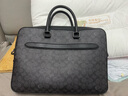 蔻驰（COACH）【专享直降】男士男包经典标志ETHAN纤巧型公文包商务手提包通勤 QB/炭黑色/黑色 实拍图