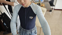迪卡侬（DECATHLON）中大童温泉泳衣长袖防晒蓝色太空151-160cm 4813964 实拍图