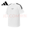 阿迪达斯（adidas）男装舒适潮流时尚百搭圆领三条纹运动休闲短袖 2XL码 实拍图