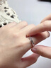 MZMZ铂金戒指男PT950白金钻戒情侣结订婚对戒情人节生日礼物送女友 【就近仓直发/当次日达】轻奢活口情侣戒指（爆款） 实拍图