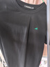 gxg.jeans男装  多色字母绣花基础凉感休闲圆领短袖T恤男 25年夏新品 黑色 2XL (185) 实拍图