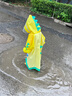 大树爷爷儿童雨鞋加绒内胆防滑日韩幼儿园小学宝宝玩防水胶鞋套男女童雨靴 娇黄色 17 （适合脚长16cm左右） 实拍图