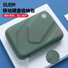 BUBM 移动硬盘包2.5英寸通用数据线收纳盒U盘手机U盾充电宝保护套数码配件防震包 BM010D1011-A 暗夜绿 实拍图