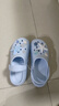 名创优品（MINISO）洞洞鞋女款2025新款eva防滑防臭沙滩鞋增高凉拖鞋女夏季外穿 天空蓝+海星 36-37 实拍图