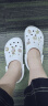 卡骆驰crocs洞洞鞋贝雅男鞋女鞋轻便耐磨一脚蹬拖鞋休闲鞋|10126 白-100 36 /37(220mm) 实拍图