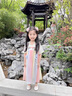 G.DUCKKIDS童装汉服女童连衣裙夏季公主裙儿童裙子中国风古装襦裙六一表演服 花朵流苏粉色 100 尺码2~3岁【 90-100cm】cm 实拍图