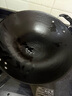 膳福记（shanfuji）传统老式生铁锅炒锅无涂层不粘锅农村家用铸铁平底燃气灶炒菜锅具 34圆底（送开锅服务） 34cm 实拍图