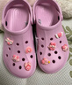 卡骆驰crocs洞洞鞋贝雅卡骆班轻便耐磨一脚蹬休闲鞋|205089 芭蕾粉/糖果粉-6TG 39 (240mm) 实拍图