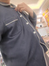 七匹狼（SEPTWOLVES）睡衣男100%棉抗菌家居服春夏季纯棉贴身内衣可外穿男士家居服套装 灰蓝色-100%棉抑菌家居套装 XL (175) 推荐体重140-160斤 实拍图