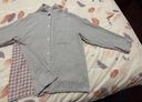 无印良品（MUJI） 女式 无侧缝双层纱织睡衣女士家居服春秋纯棉条纹格纹长袖 女款 浅米色格纹 M (上装160/84A下装160/66A) 实拍图
