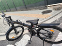 凤凰（Phoenix） 凤凰自行车可折叠山地车路虎男士成年人变速女式越野公路单车 条轮消黑/折叠双避震/全竞速轴承 24寸27速【参考：138-168cm】 实拍图