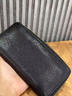 ANDSEEYOU品牌 长款钱包男 手工真皮手机袋头层牛皮商务钱夹拉链手包证件包 黑色 实拍图