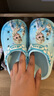 迪士尼儿童洞洞鞋儿童拖鞋女童洞洞鞋女童拖鞋儿童洞洞拖鞋女儿童 浅蓝 实拍图