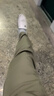 罗蒙（ROMON）高端桑蚕丝休闲裤男夏季新款弹力直筒宽松裤子夏季男士休闲裤商务 青灰色 35 码 腰围2尺75适合160-170斤 实拍图