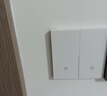 国际电工无线遥控开关220v控制器86型智能双控免布线家用电灯远程随意贴 二开白套装 实拍图